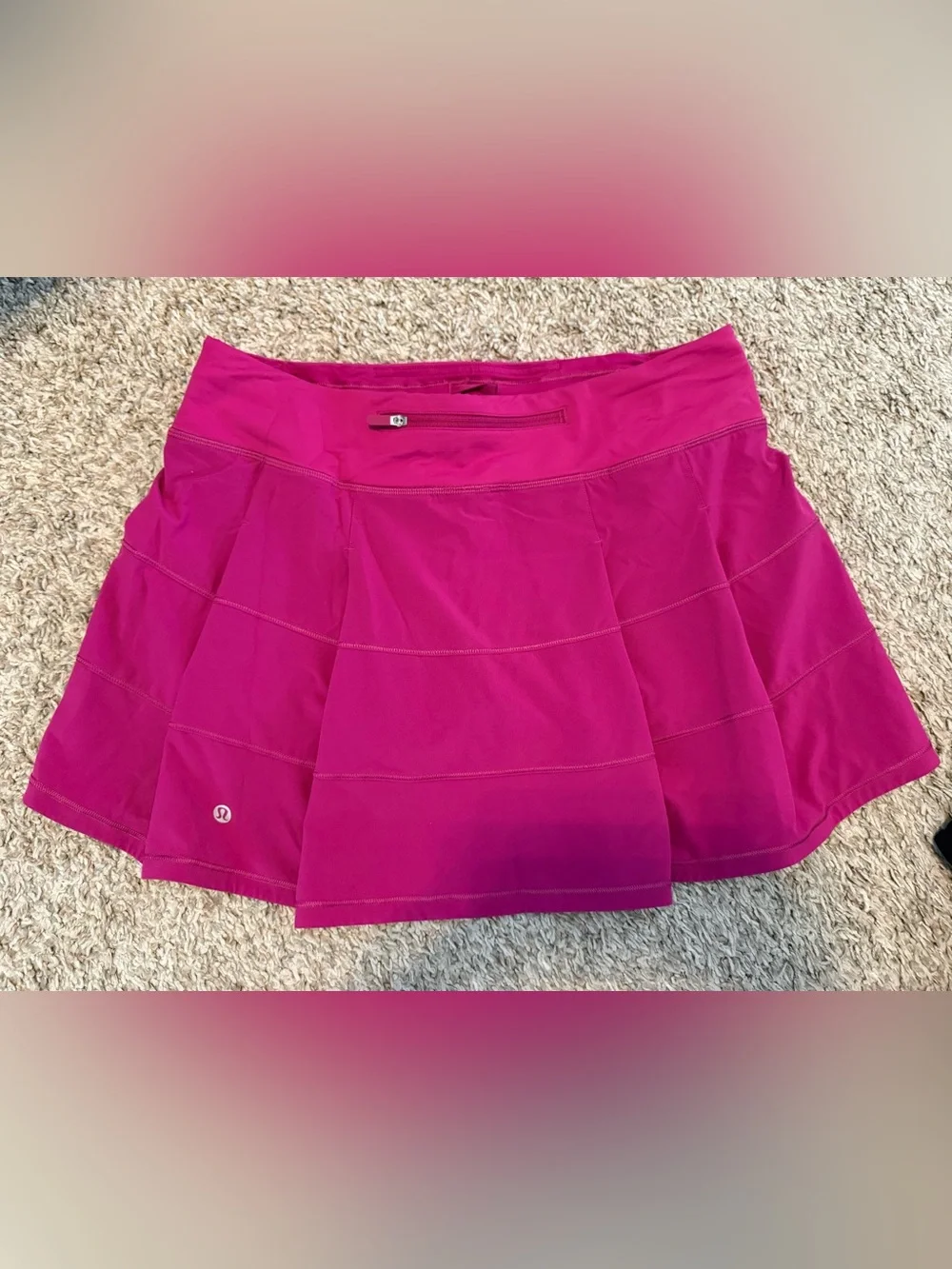 lululemon athletica Magenta Pleated Athletic Skirt